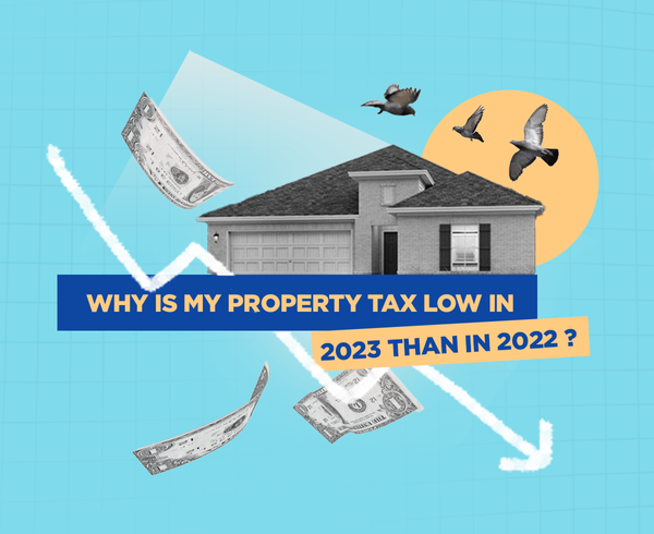 Reduction in property tax for 2023 indicated via a downward trend