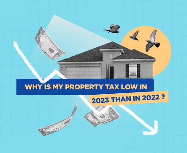 Why is my property tax lower in 2023 than in 2022?