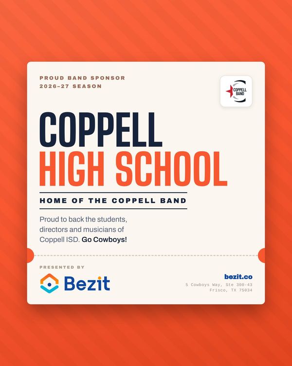 Before the Sun Comes Up: Bezit Sponsors the Coppell High School Marching Band