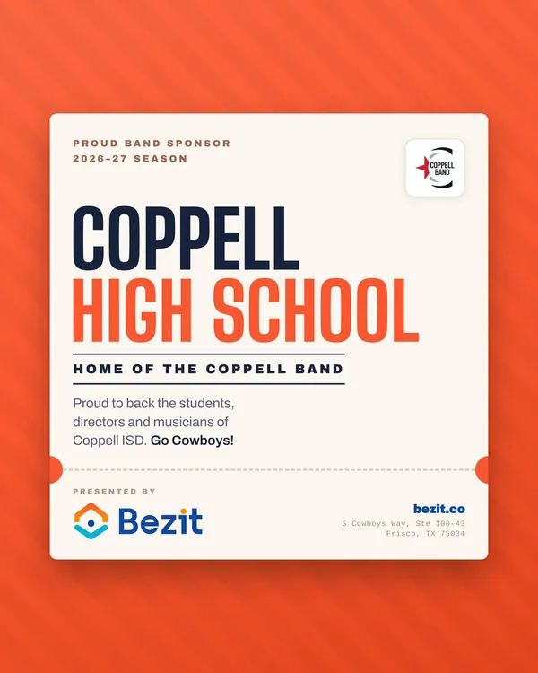 Before the Sun Comes Up: Bezit Sponsors the Coppell High School Marching Band